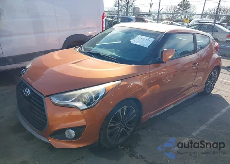 2016 Hyundai Veloster Turbo из США, поврежденный, VIN KMHTC6AE5GU292907